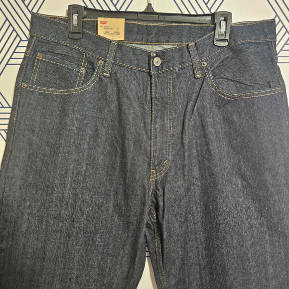 NWT Mens Levi 550 Dark Raw Wash Size 36 - Picture 2 of 5